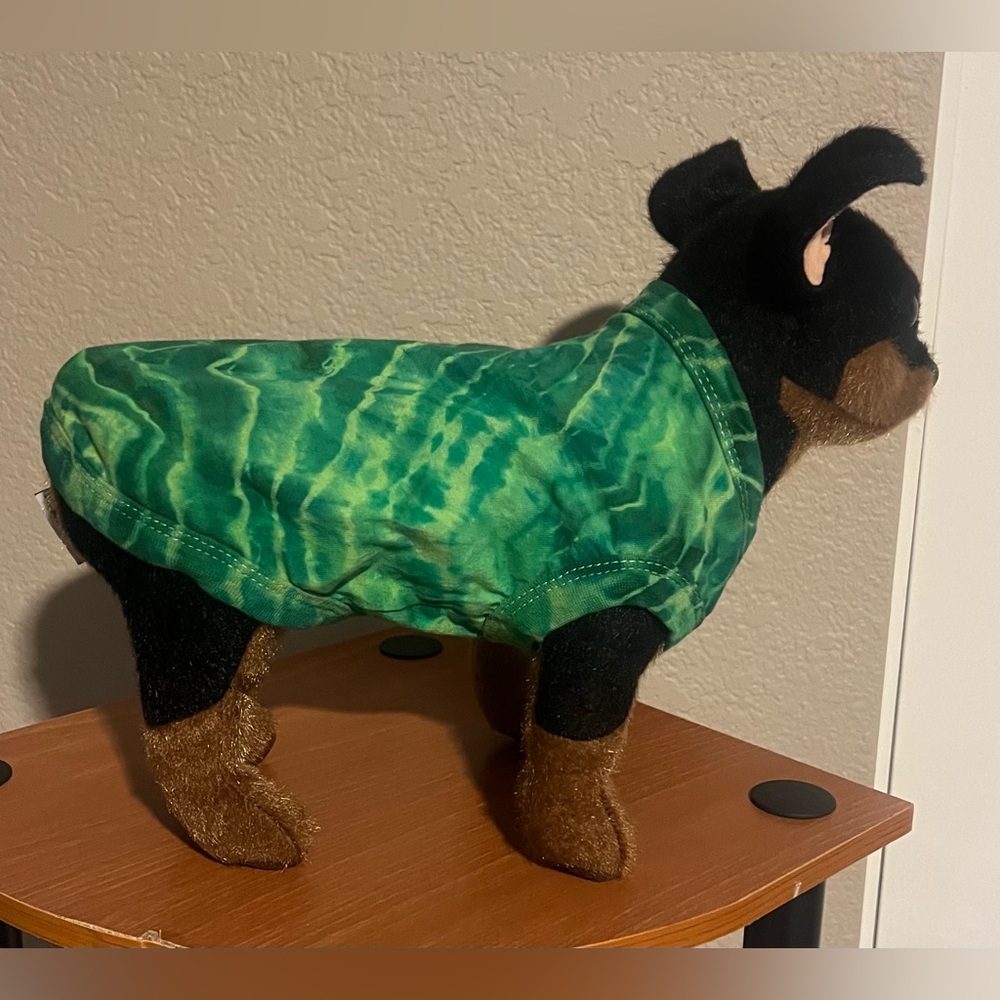 Hand dyed dog shirt